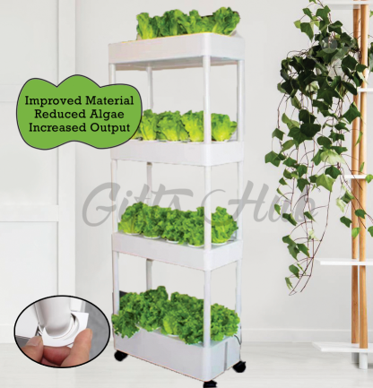 Grove Hydroponics 4 Tier System Starter Set Soiless NFT Gardening Indoor Urban Farm System