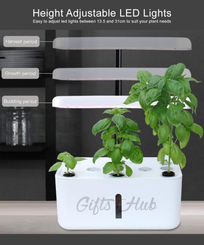 8 Pots Desktop Smart Hydroponic Planter Soiless Hydroponics Gardening Indoor Urban Farm System - Image 6