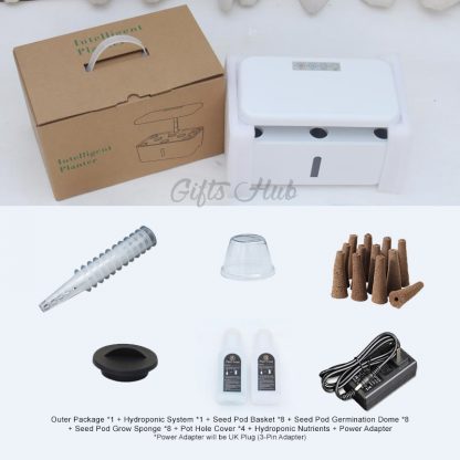 8 Pots Desktop Smart Hydroponic Planter Soiless Hydroponics Gardening Indoor Urban Farm System - Image 8