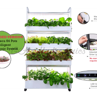 **NEW VERSION** LeGrove 4 Tier Leca 64 Pots Hydroponic System Soiless NFT Gardening Indoor Urban Farm System