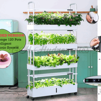 **NEW VERSION** LeGrove 4 Tier Sponge 120 Pots Hydroponic System Soiless NFT Gardening Indoor Urban Farm System