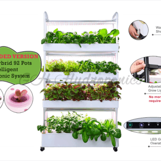 **NEW VERSION** LeGrove 4 Tier Hybrid 92 Pots Hydroponic System Soiless NFT Gardening Indoor Urban Farm System