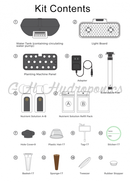 17 Pots Desktop Smart Hydroponic Planter Soiless Hydroponics Gardening Indoor Urban Farm System - Image 4